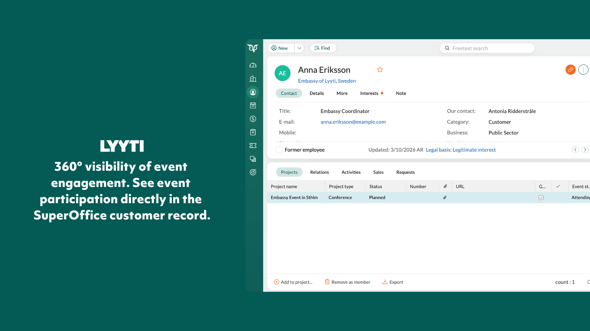 360° visibility of event  engagement