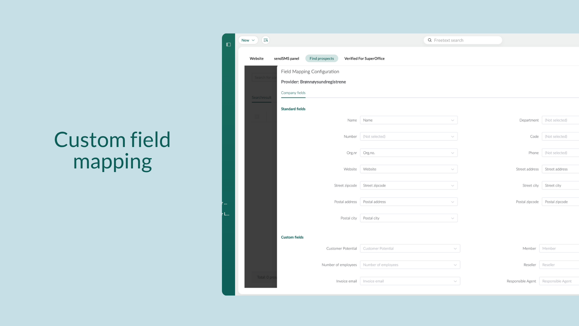 Custom Field Mapping