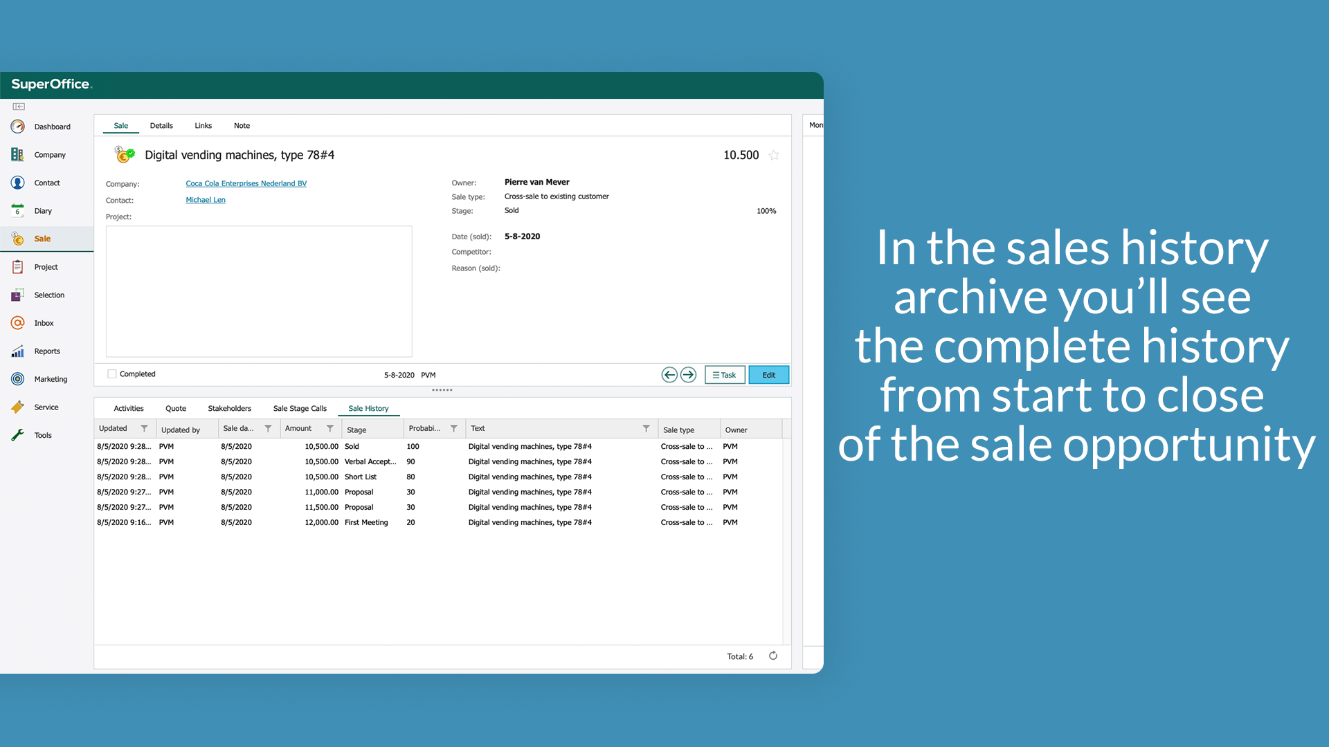 5. With the sales history archive you get to see the complete overview of all the steps from start to closing of your sales.png
