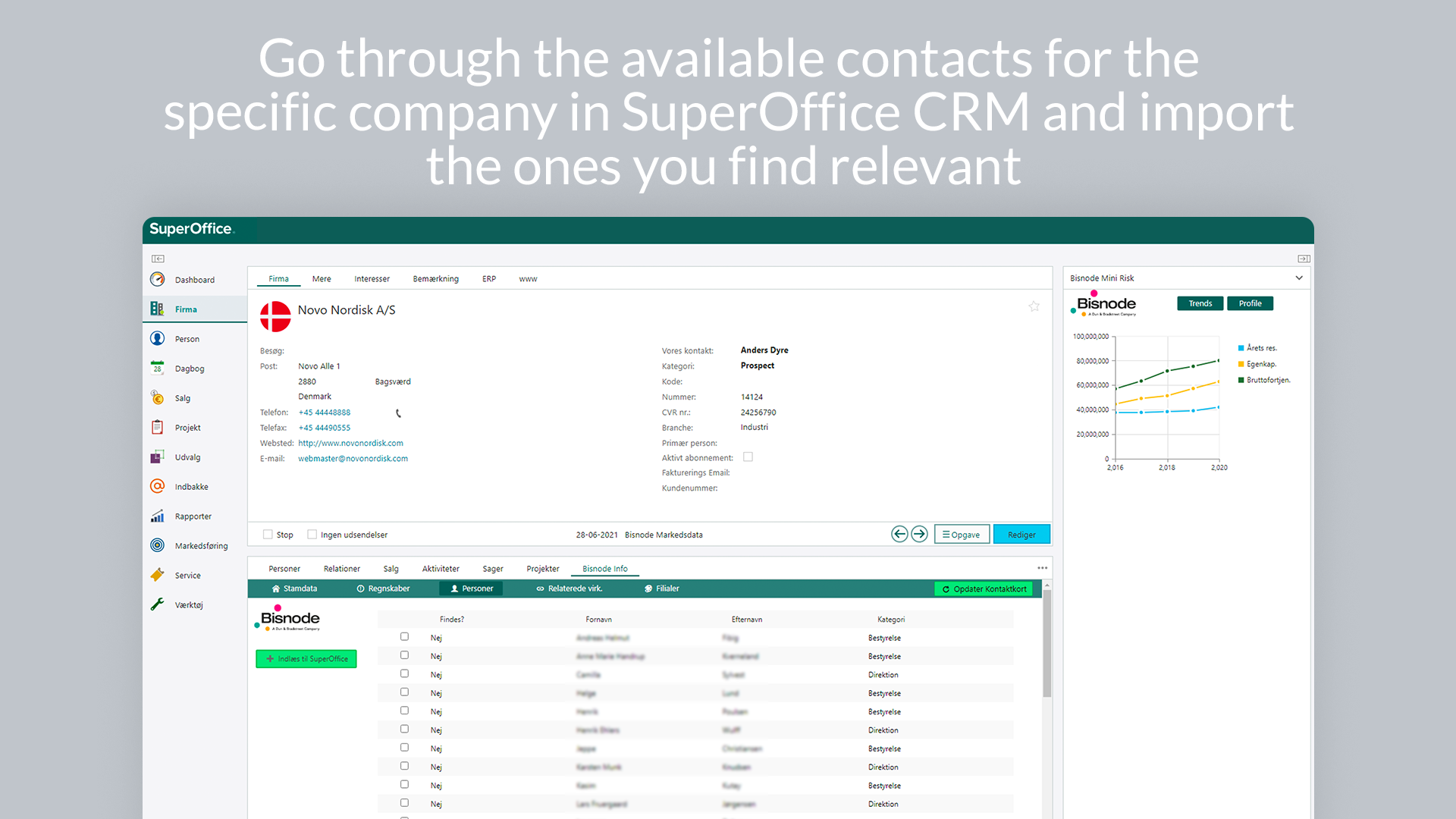 9 Go through the available contacts for the specific company in SuperOffice and import the ones you find relevant  .png