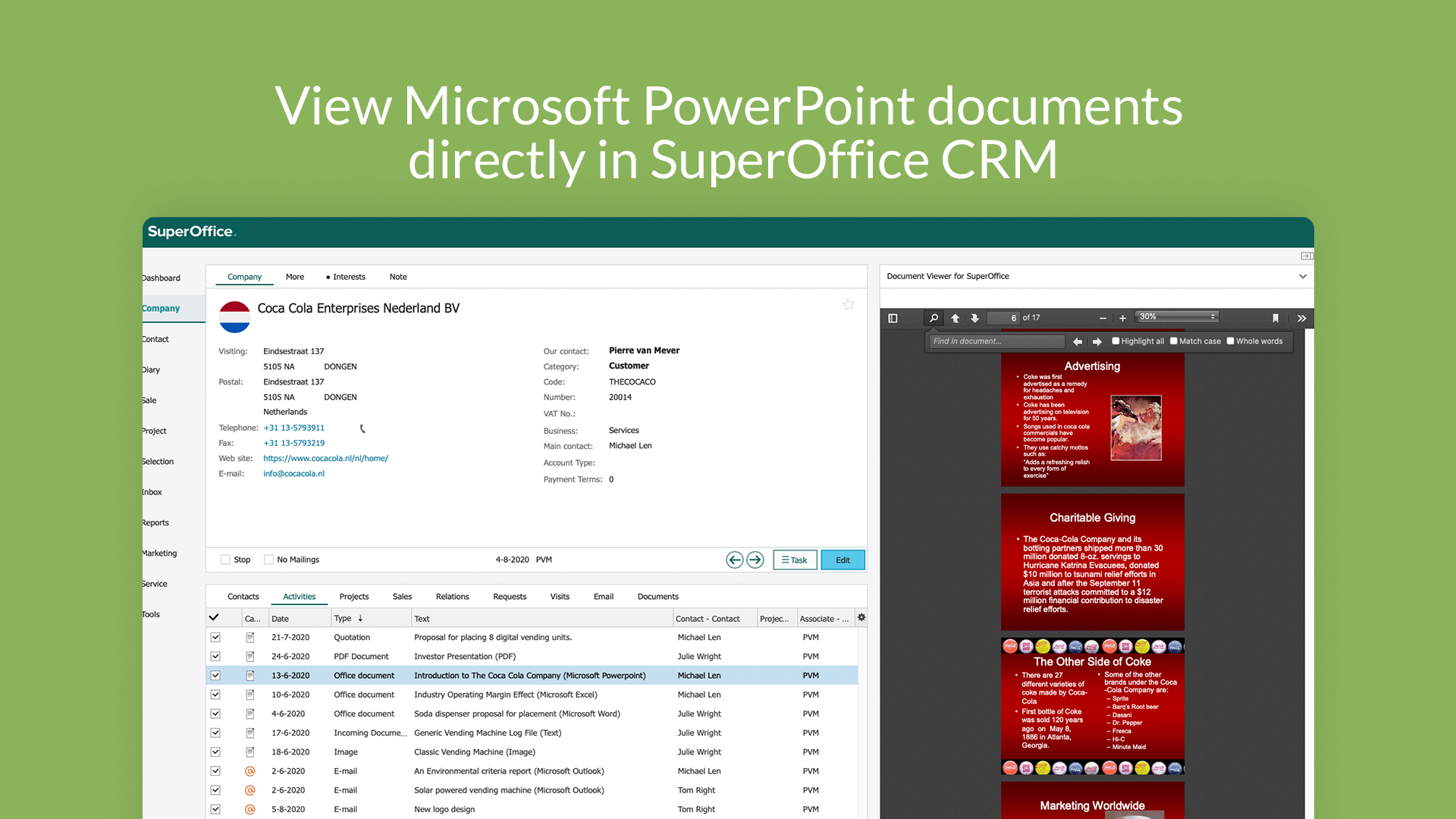 5. View Microsoft PowerPoint documents directly in SuperOffice CRM.png
