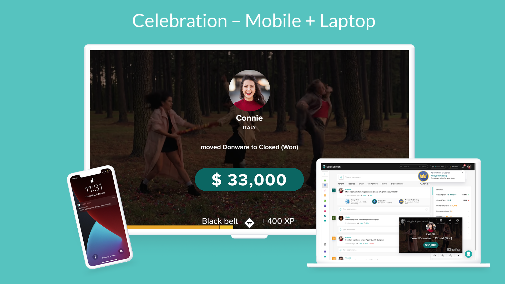 Celebration – Mobile + Laptop