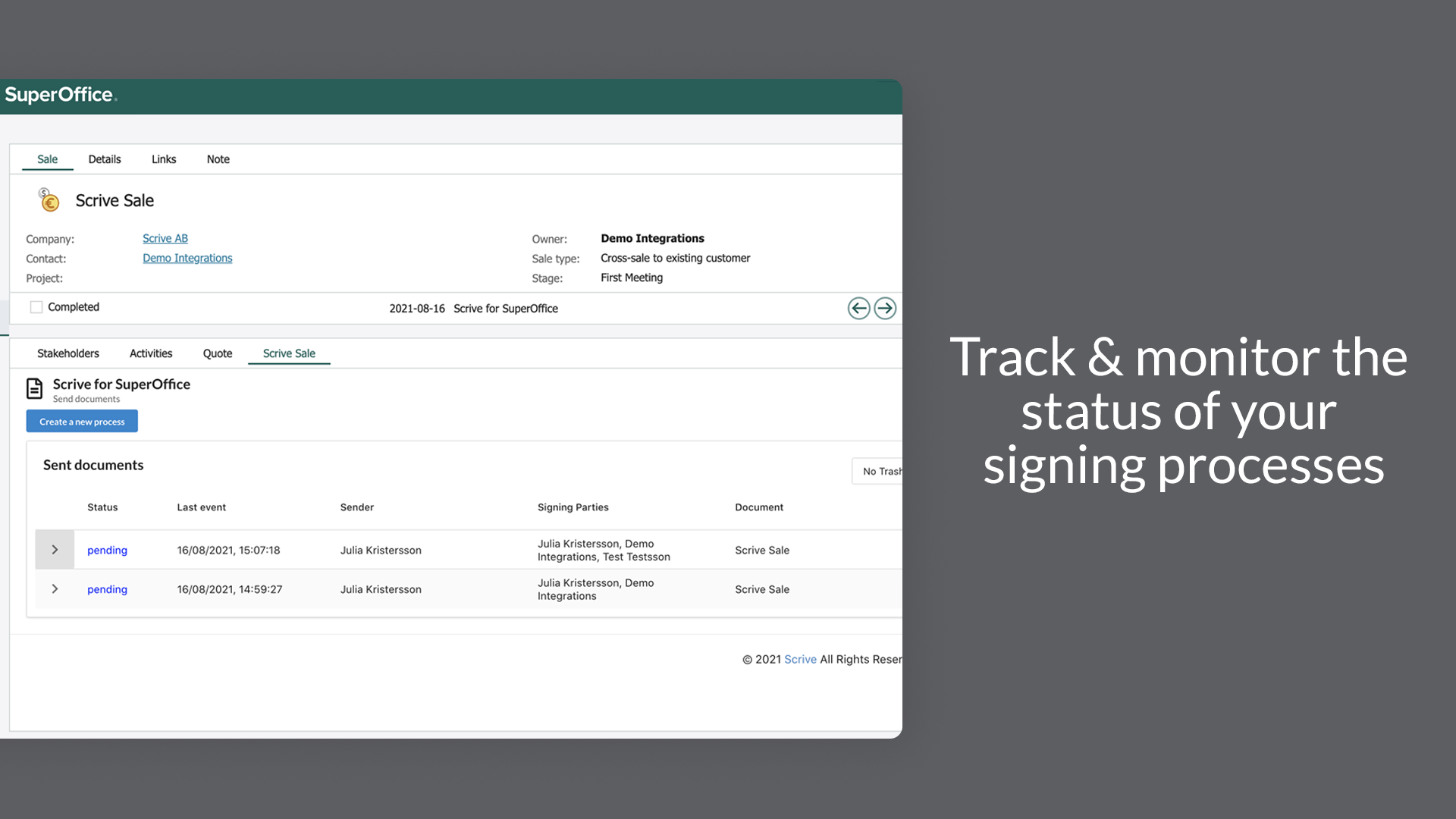 Sign with Scrive UI