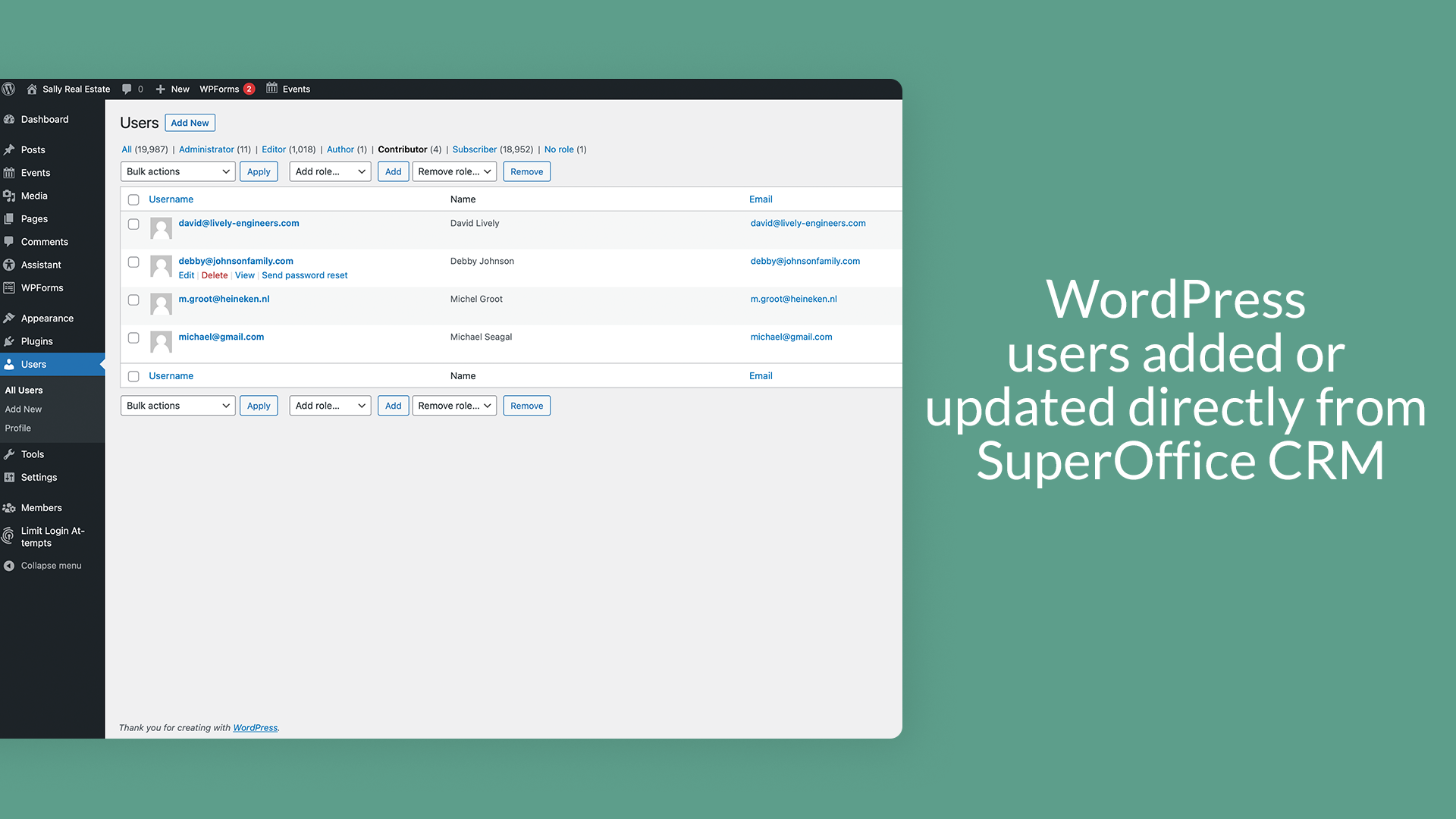 4. WordPress users added or updated directly from SuperOffice CRM.png